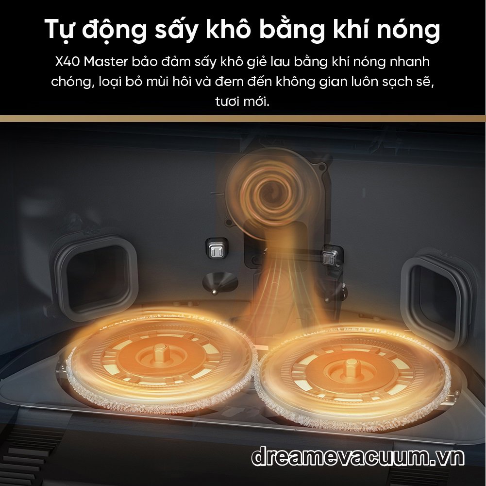 Robot Hút Bụi Lau Nhà Dreame X40 Master
