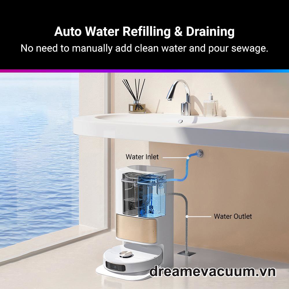 Bộ Bơm Xả Tự Động Cho Robot Dreame L10s Ultra SE