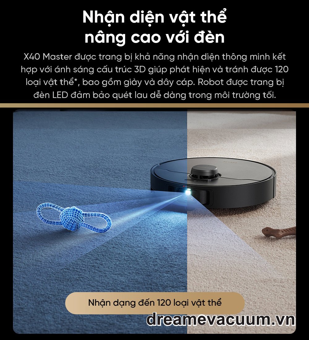 Robot Hút Bụi Lau Nhà Dreame X40 Master