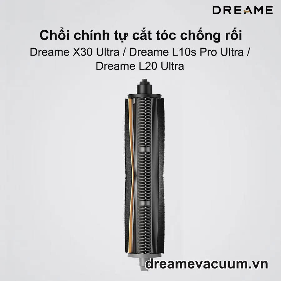 Phụ kiện chổi chính Tricut tự cắt tóc chống rối – Giải pháp “xóa sổ” tóc rối cho robot Dreame X30 Ultra / L20 Ultra / L10 Series