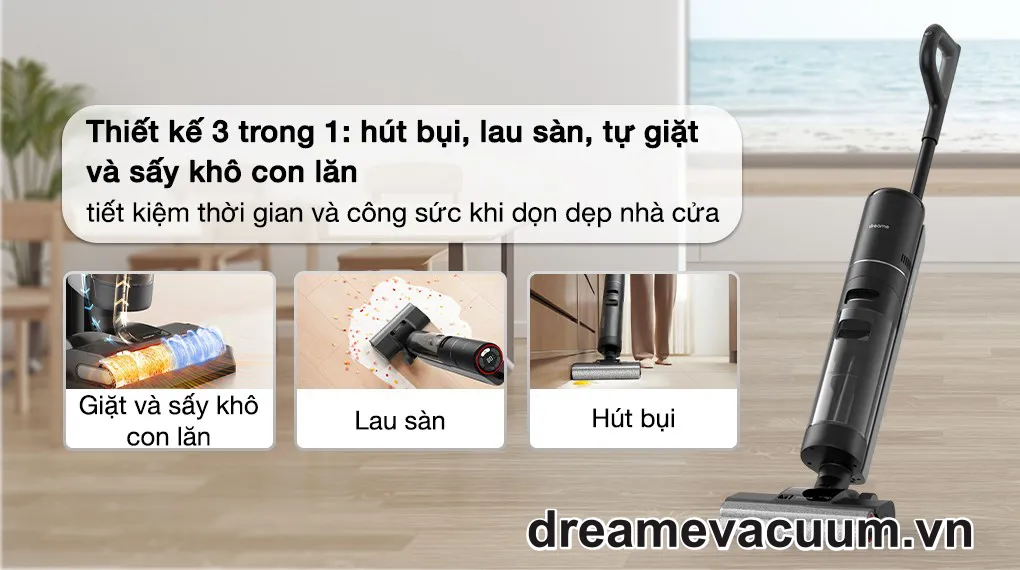 Sửa Máy Hút Bụi Lau Nhà Khô Và Ướt Cầm Tay Không Dây Dreame H12 Pro