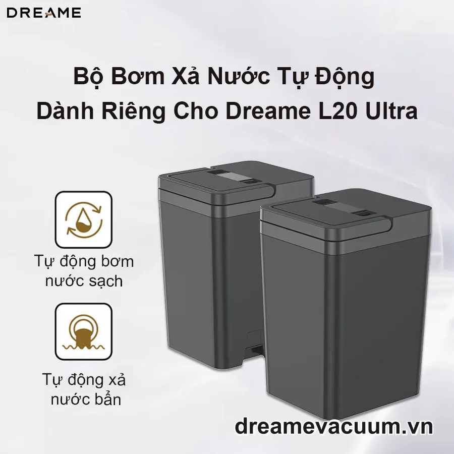 Địa Chỉ Bán Phụ Kiện Bộ Bơm Xả Nước Tự Động Cho Dreame L20 Ultra Uy Tín