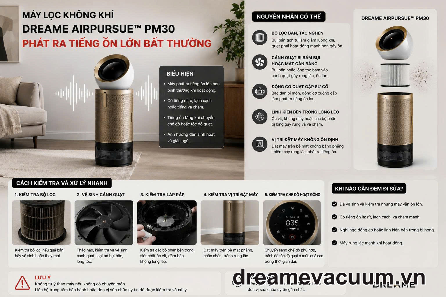 sửa máy lọc không khí Dreame PM30