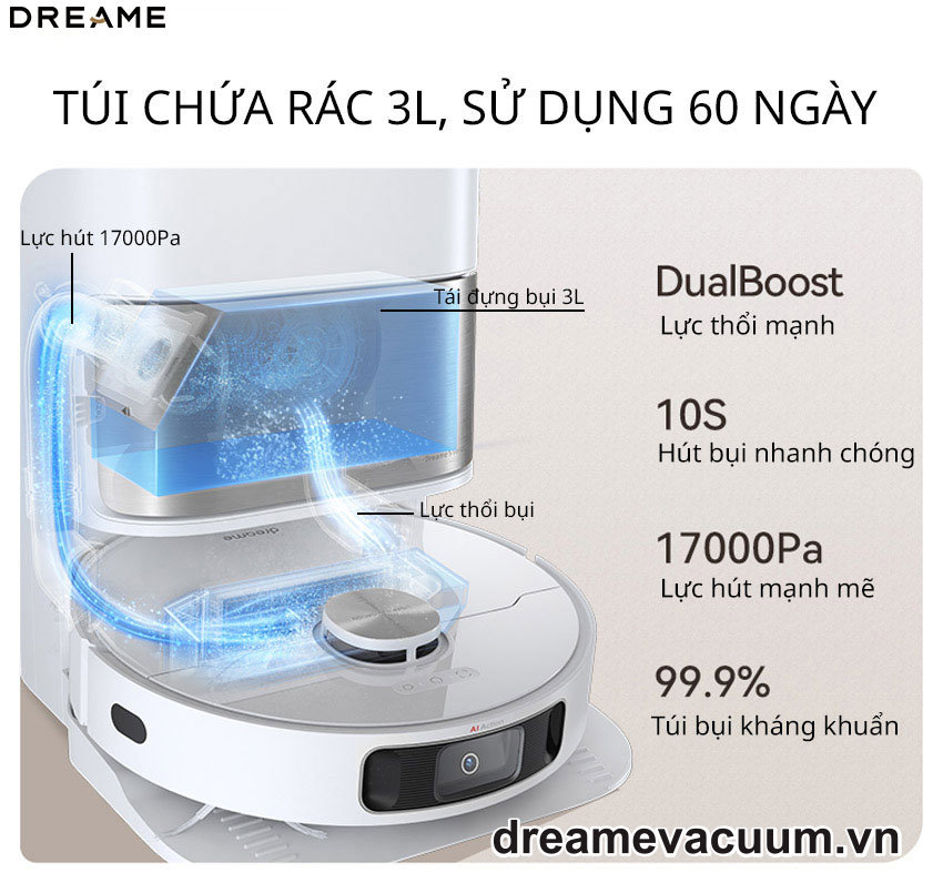 Robot hút bụi lau nhà Dreame L10s Ultra SE