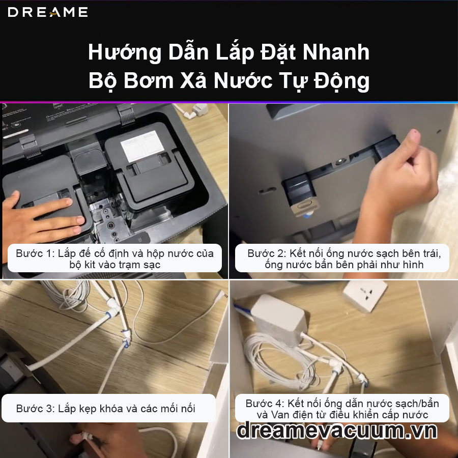 Hướng dẫn lắp đặt bộ bơm xả tự động