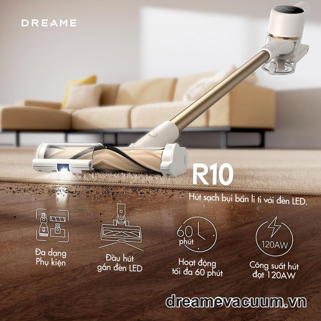 máy hút bụi cầm tay không dây Dreame R10