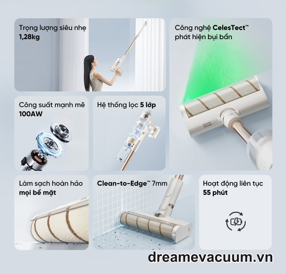 máy hút bụi cầm tay không dây Dreame V11 Pro