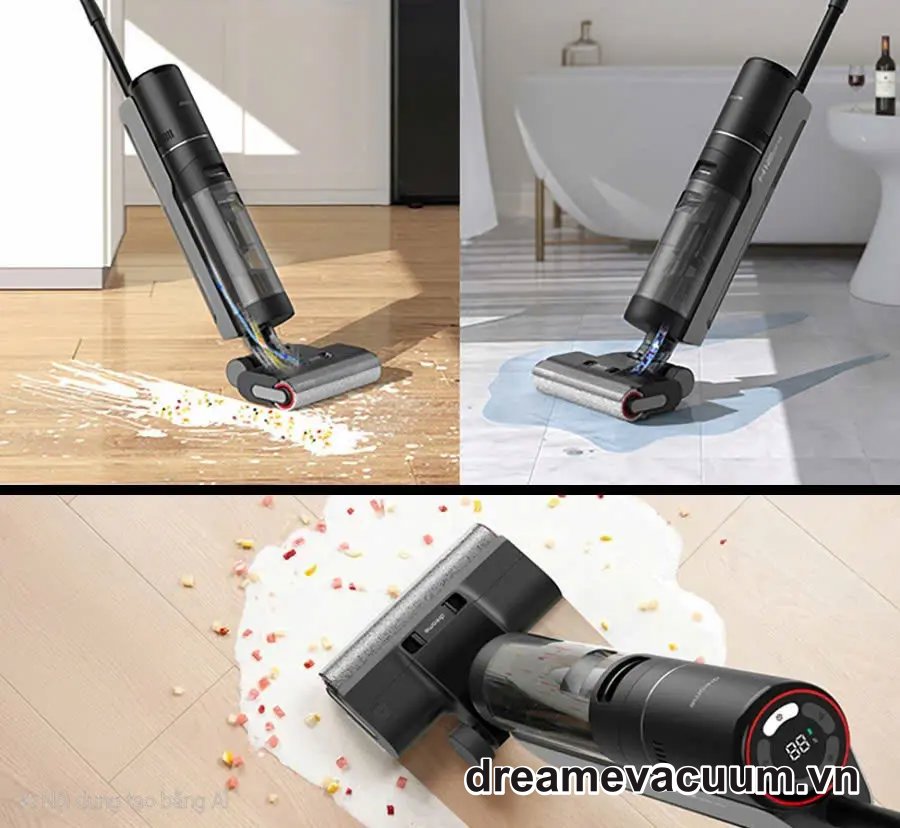 máy hút bụi lau nhà cầm tay Dreame H12 Flexreach