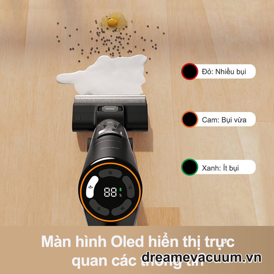 Máy Hút Bụi Lau Nhà Khô Và Ướt Cầm Tay Không Dây Dreame H12 Pro