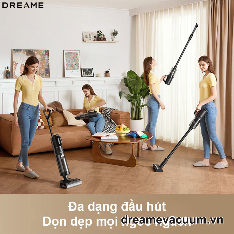 Máy Hút Bụi Lau Nhà Khô Và Ướt Dreame H12 Dual