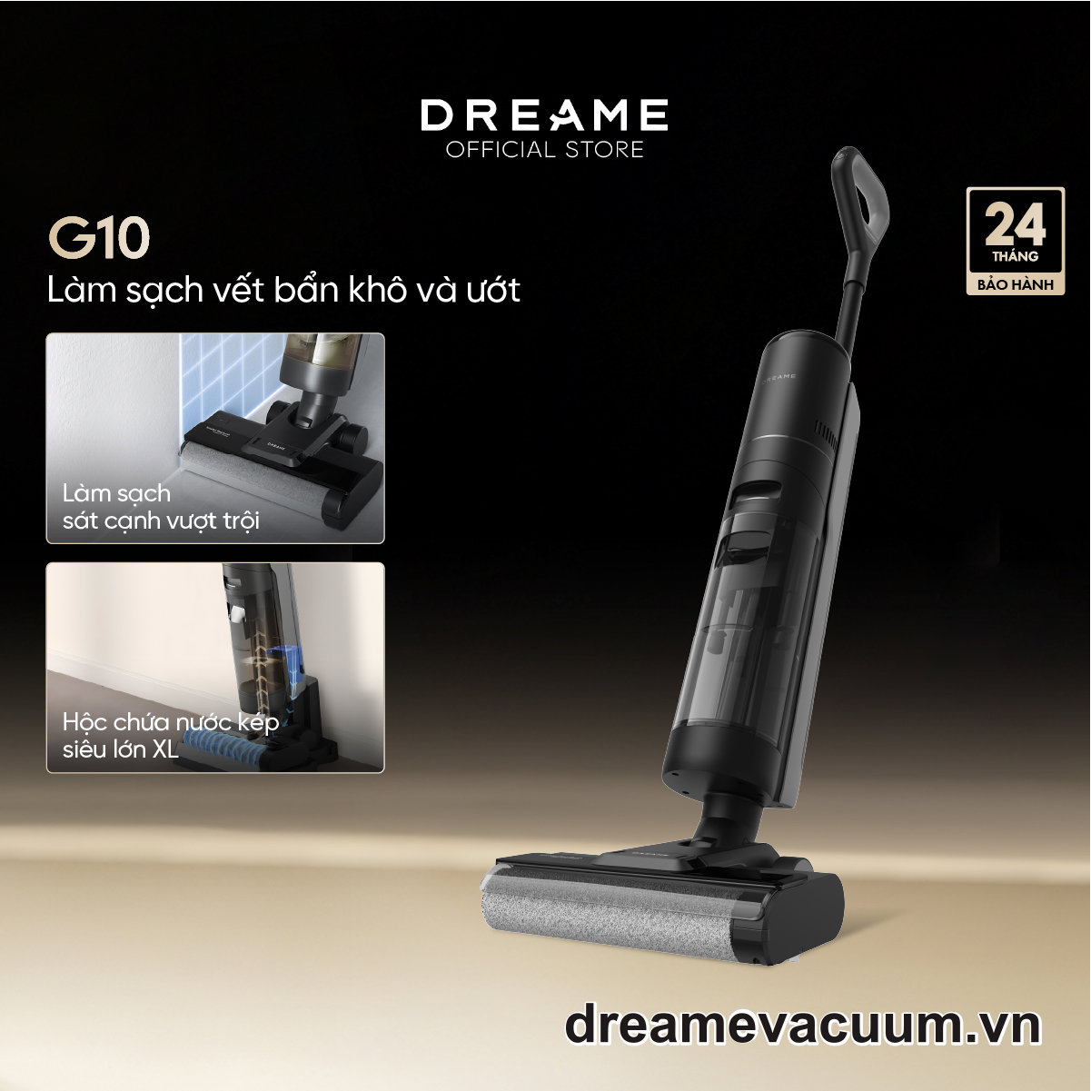 Máy Hút Bụi Lau Sàn Khô Và Ướt Dreame G10