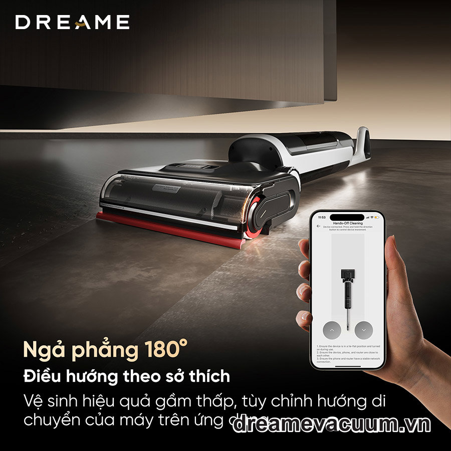 máy hút bụi lau nhà khô và ướt Dreame H15 Pro Heat