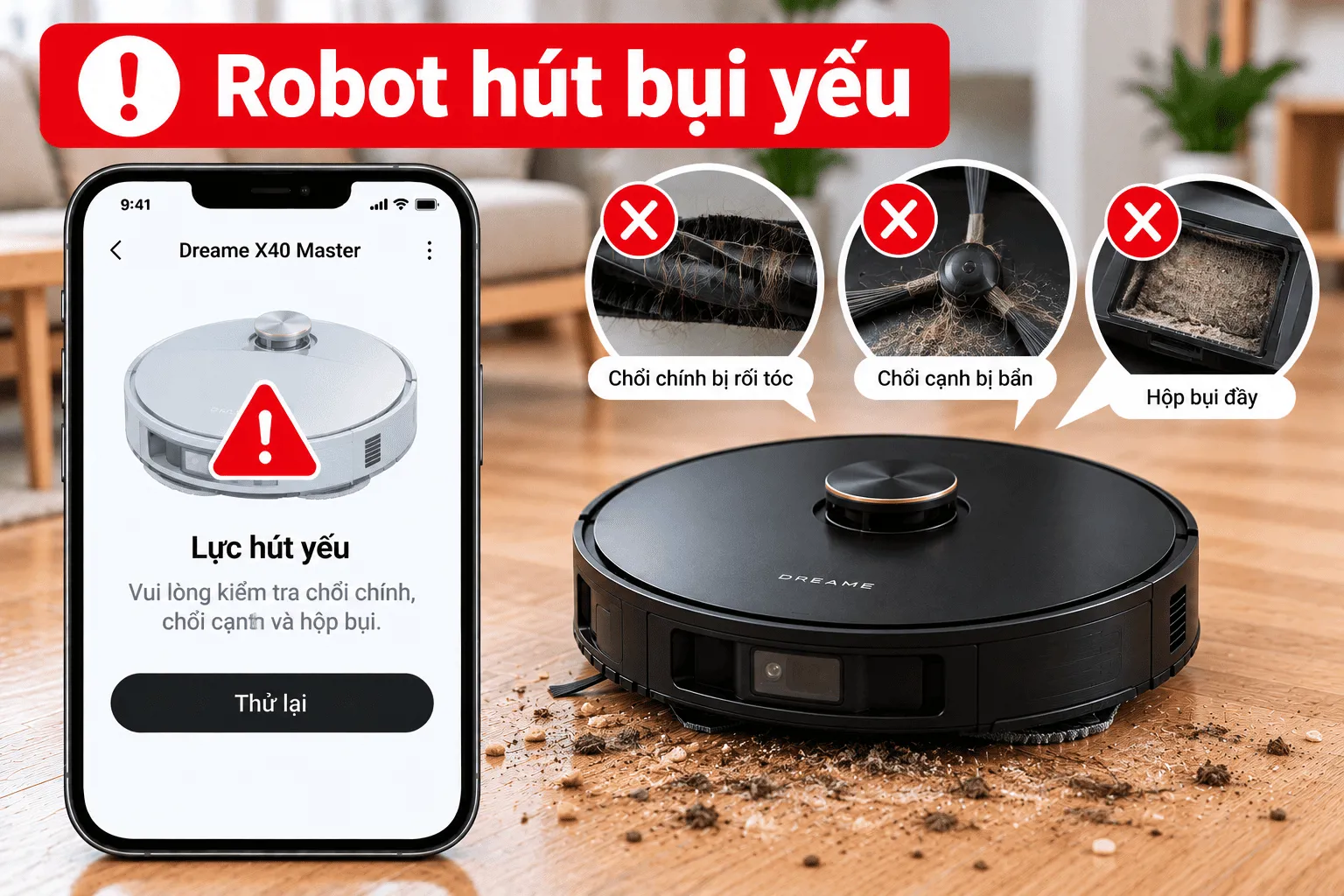 Sửa Robot Dreame X40 Master Tại Nhà Quận 8 – Chuyên Nghiệp, Bảo Hành