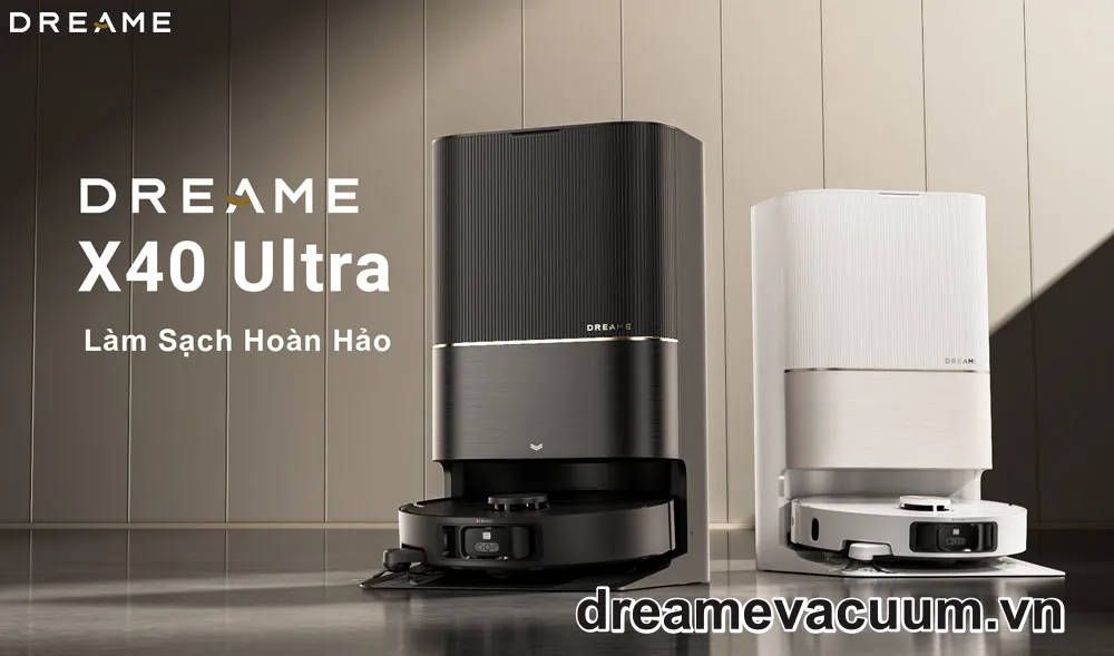 Robot Hút Bụi Lau Nhà Dreame X40 Ultra - Chính Hãng