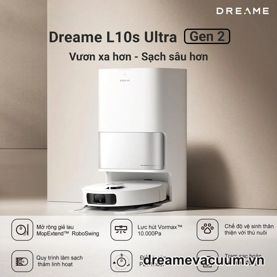 Robot Hút Bụi Lau Nhà Dreame L10s Ultra Gen 2