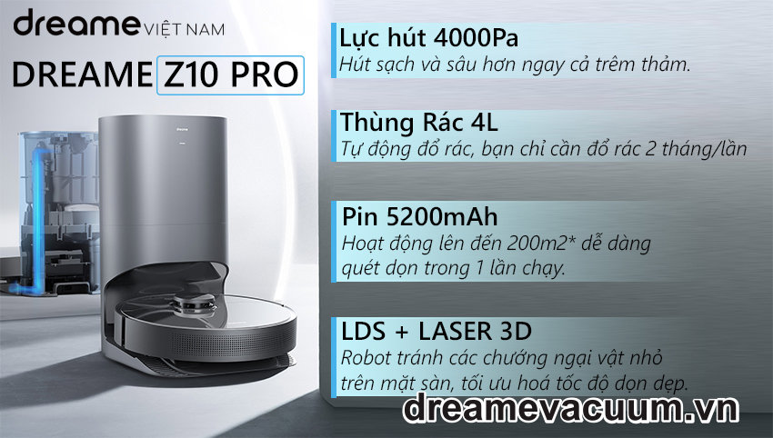 Robot Hút Bụi Dreame Bot Z10 Pro
