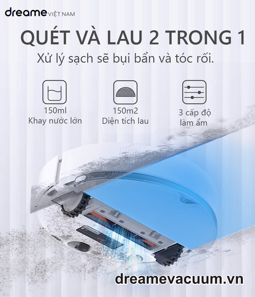 Robot Hút Bụi Lau Nhà Dreame D10 Plus