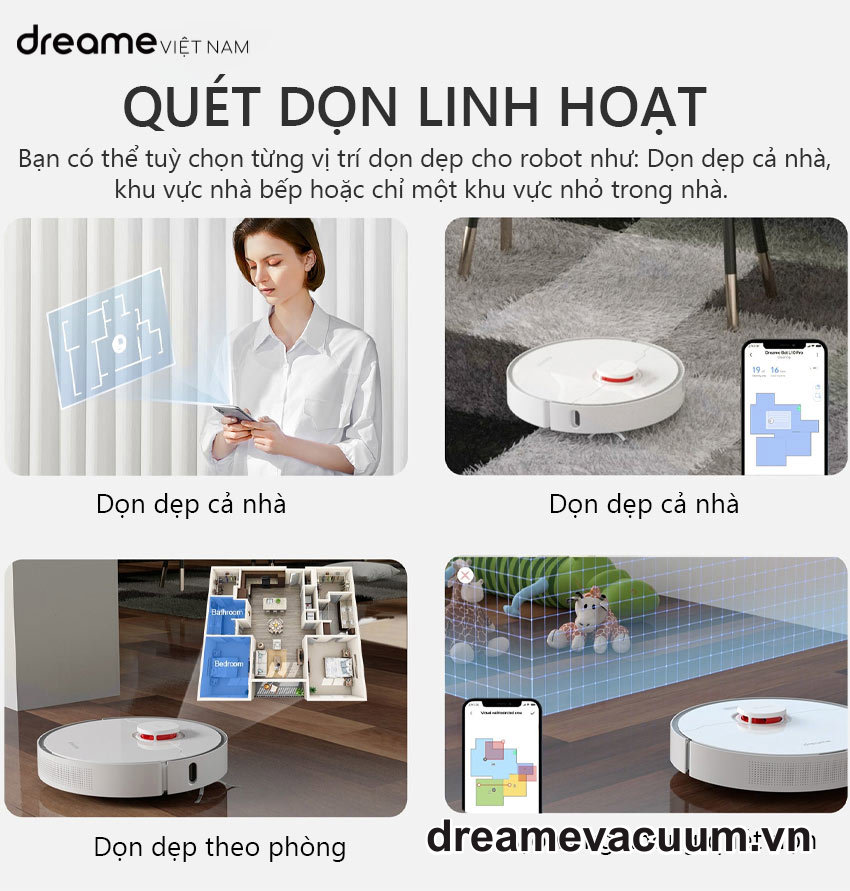 Robot Hút Bụi Lau Nhà Dreame D10 Plus