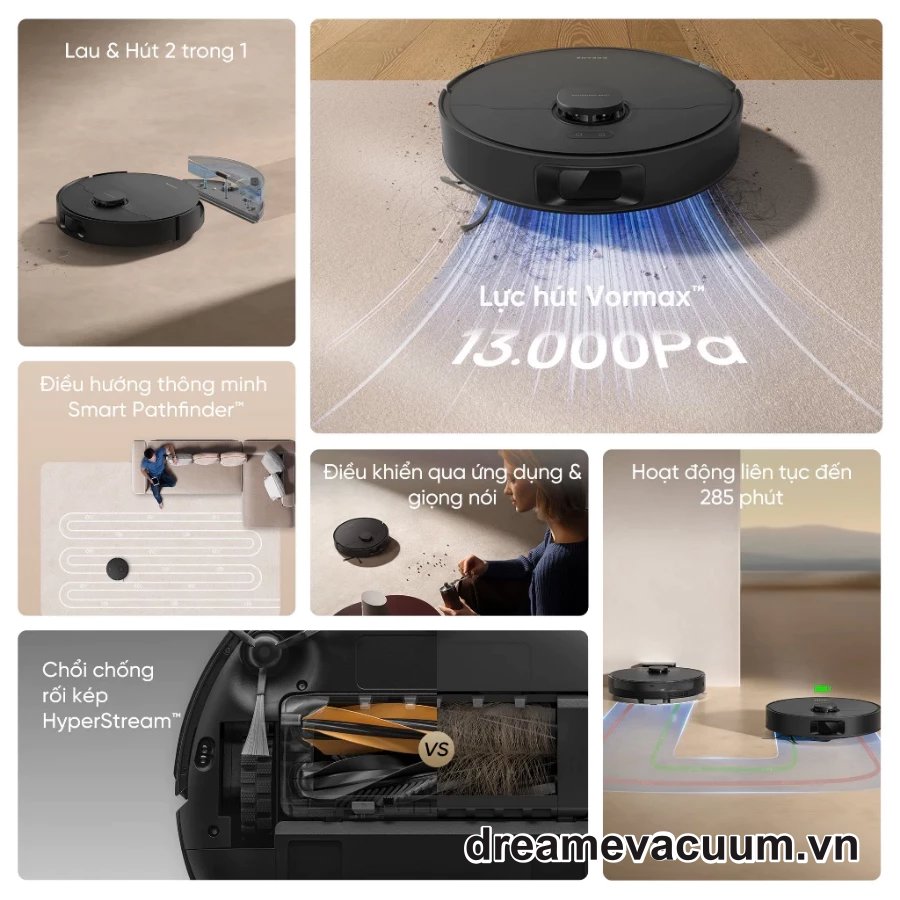 sửa robot hut bui lau nha dream d20
