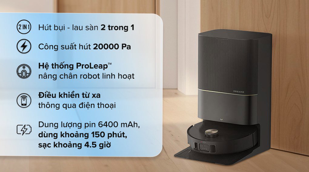 robot hút bụi lau nhà Dream X50 Ultra